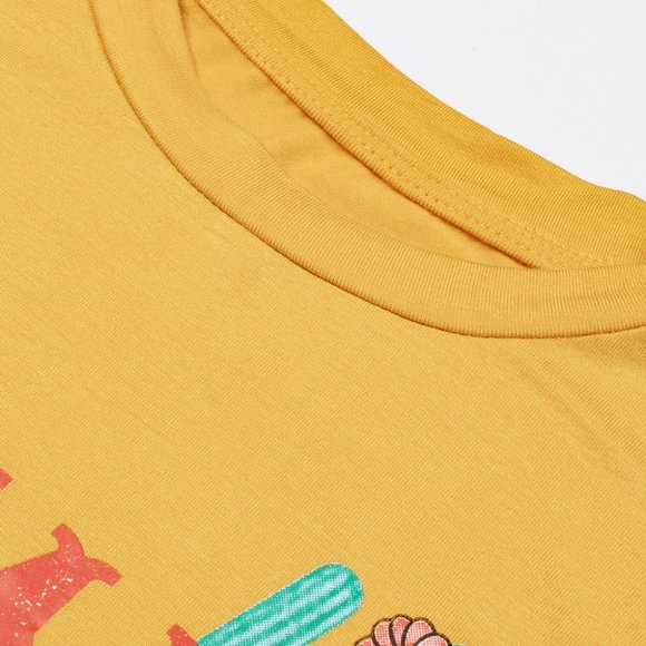 Mamacita Yellow Floral Cactus Tee - Picture 2 of 16